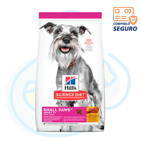Hills SD Adult 7+ Small Paws / Adulto 7+ Razas Pequeñas - Pollo y Arroz x2KG