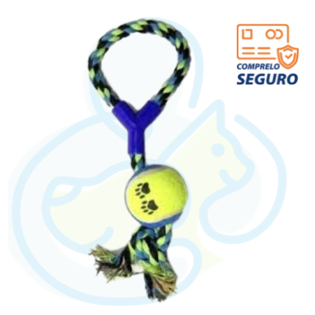 Pelota Tenis con Soga