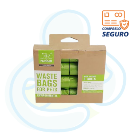 Nunbell Bolsa de Desechos (ecologica) 8 Rollos