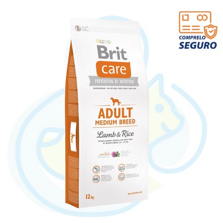 Brit Care Adult Medium Breed Lamb & Rice - Razas Mediana Cordero y Arroz