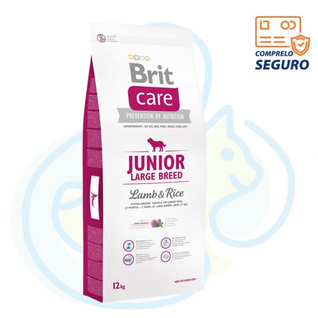 Brit Care Adult Junior Large Breed Lamb & Rice - Cordero y Arroz
