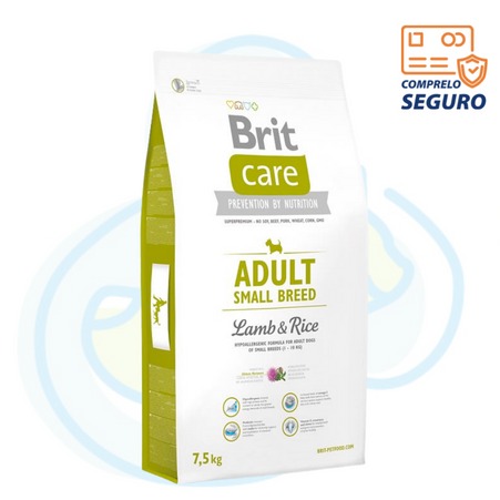 Brit Care Adult Small Breed Lamb & Rice – Adulto Raza Pequeña – Cordero y Arroz